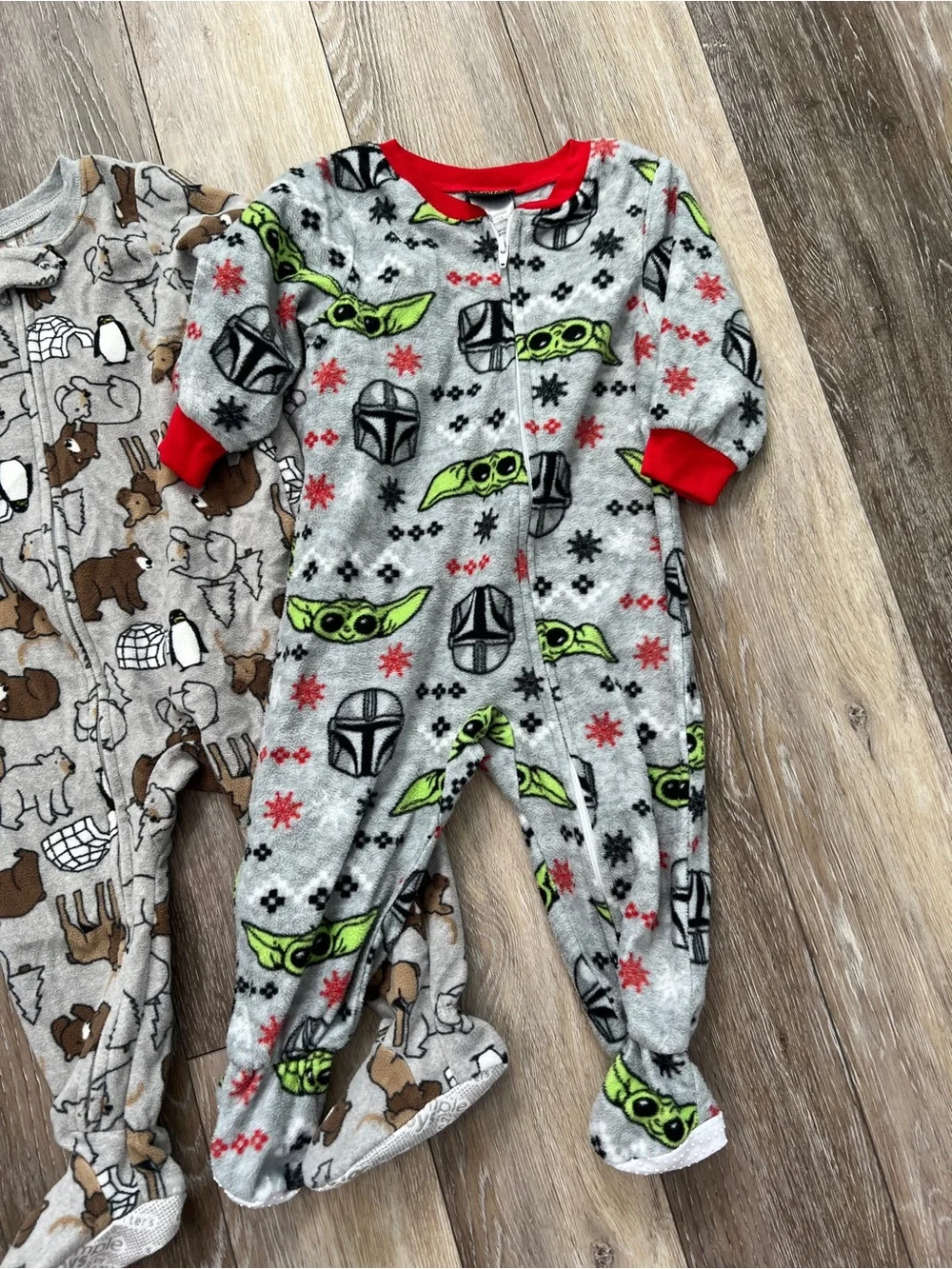 Bundle baby boy Carter’s Star Wars fleece footies